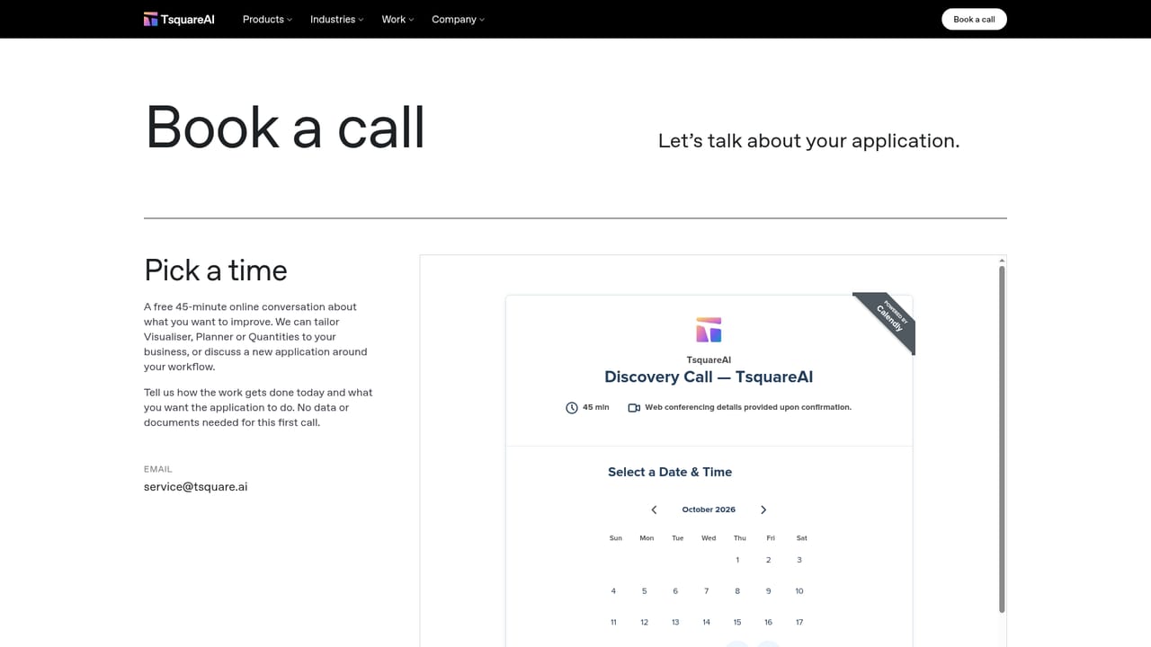 TsquareAI — Book a scoping call