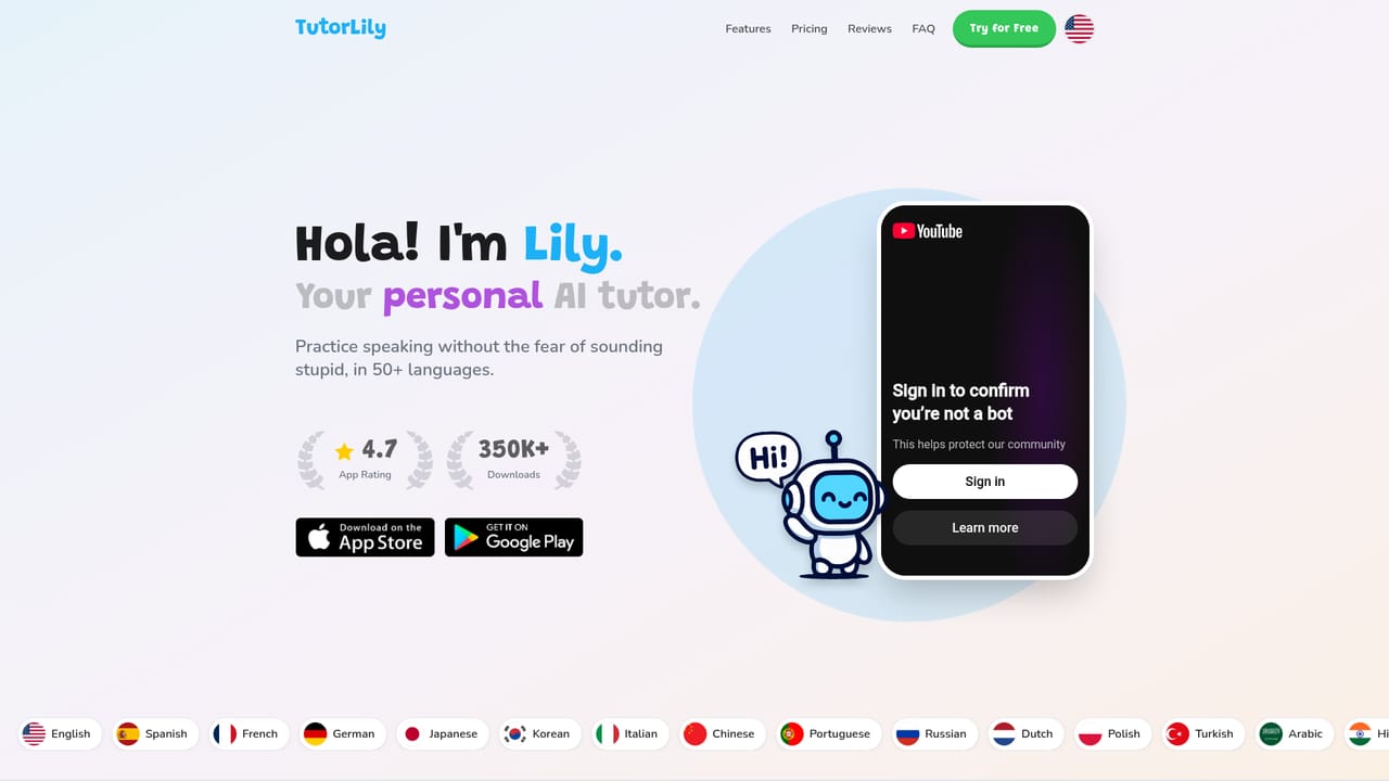 Tutor Lily — Install the app and start the free trial