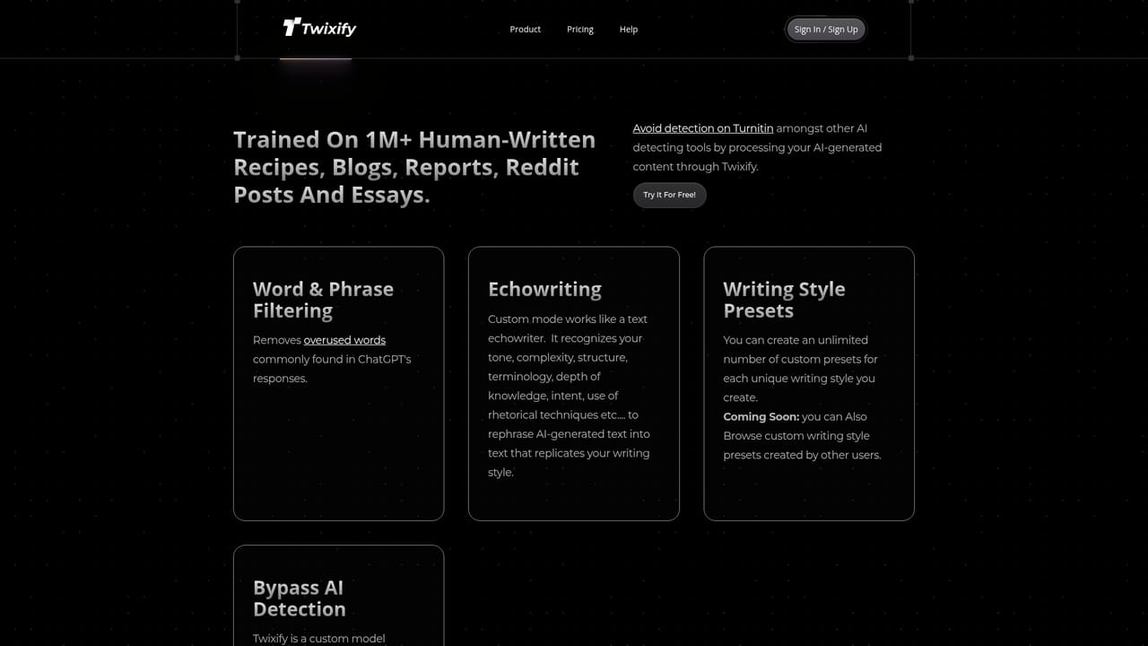 Twixify — Paste the text you want rewritten