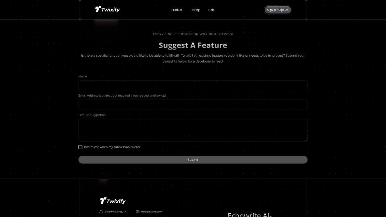 Twixify — Review the output and request changes