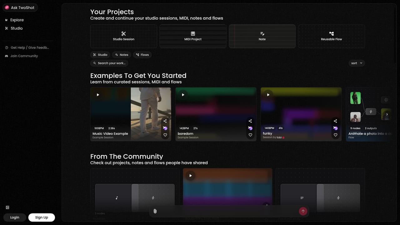 TwoShot — Return to your workspace