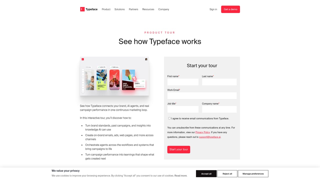 Typeface — Take the product tour
