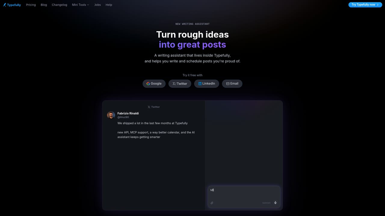 Typefully — Bring in the AI assistant