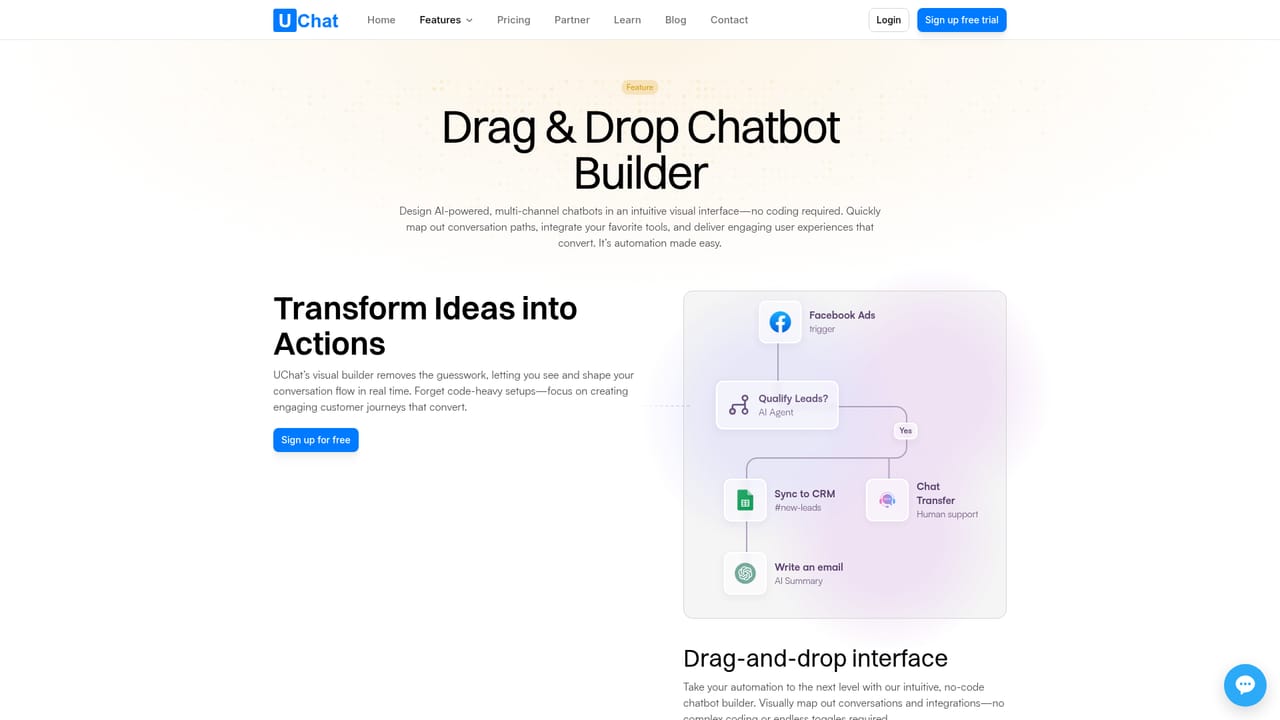 UChat — Design your first flow