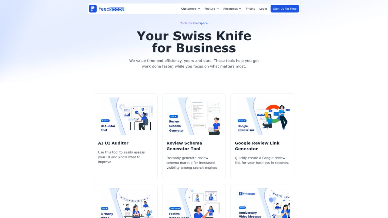 UI Auditor AI Tool — Explore other Feedspace tools