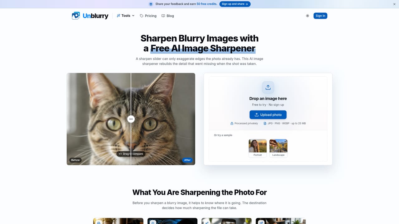 Unblurry — Read up on edge cases