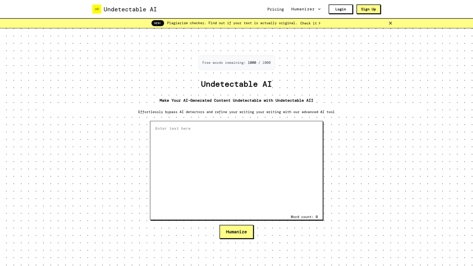 Undetectable AI Pro — Open the tool