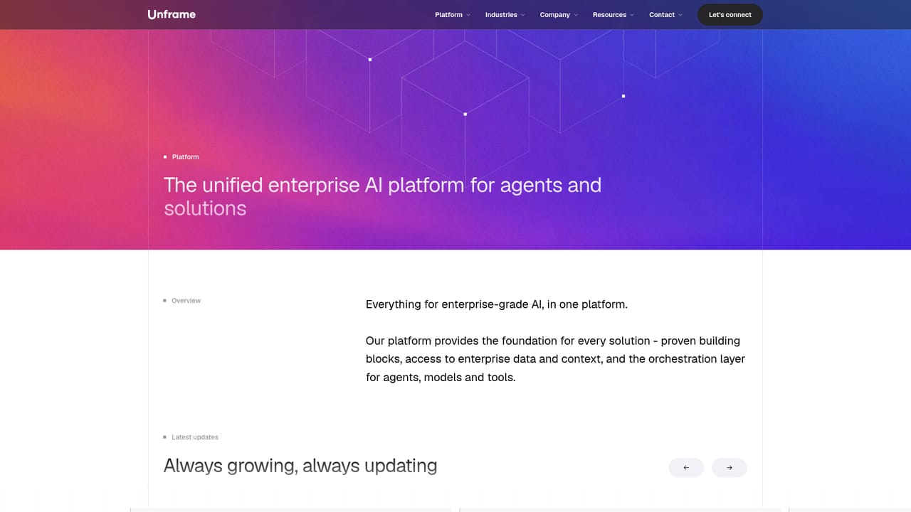 Unframe AI — Read the platform overview