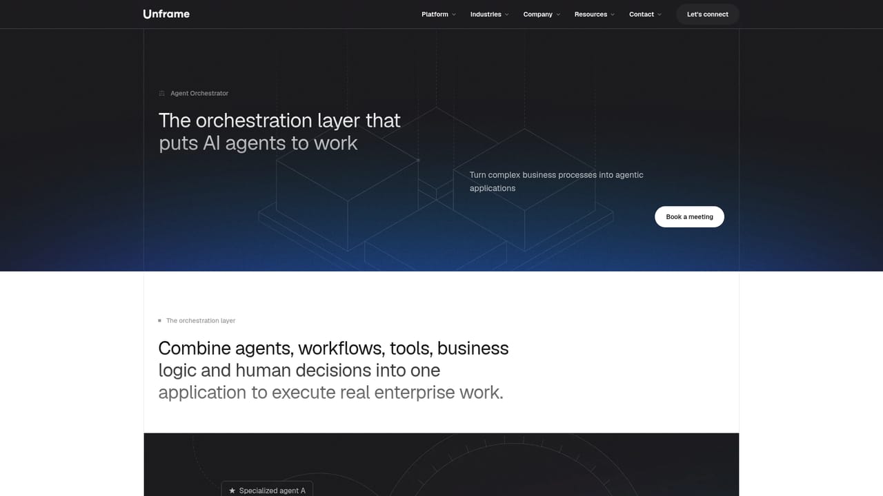 Unframe AI — Check the capability that matches your use case