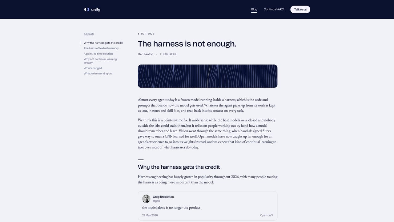 Unify — Read the core argument first