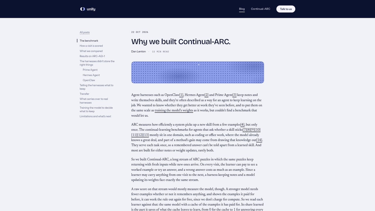 Unify — Review the continual learning research