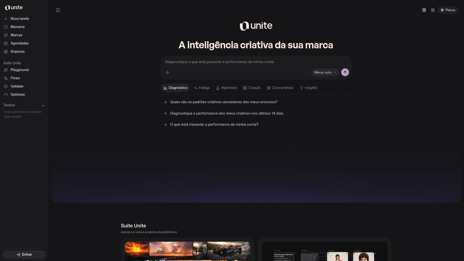 Unite — Run a creative diagnostic