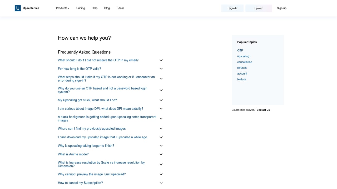 UpscalePics — Check the help pages if results disappoint