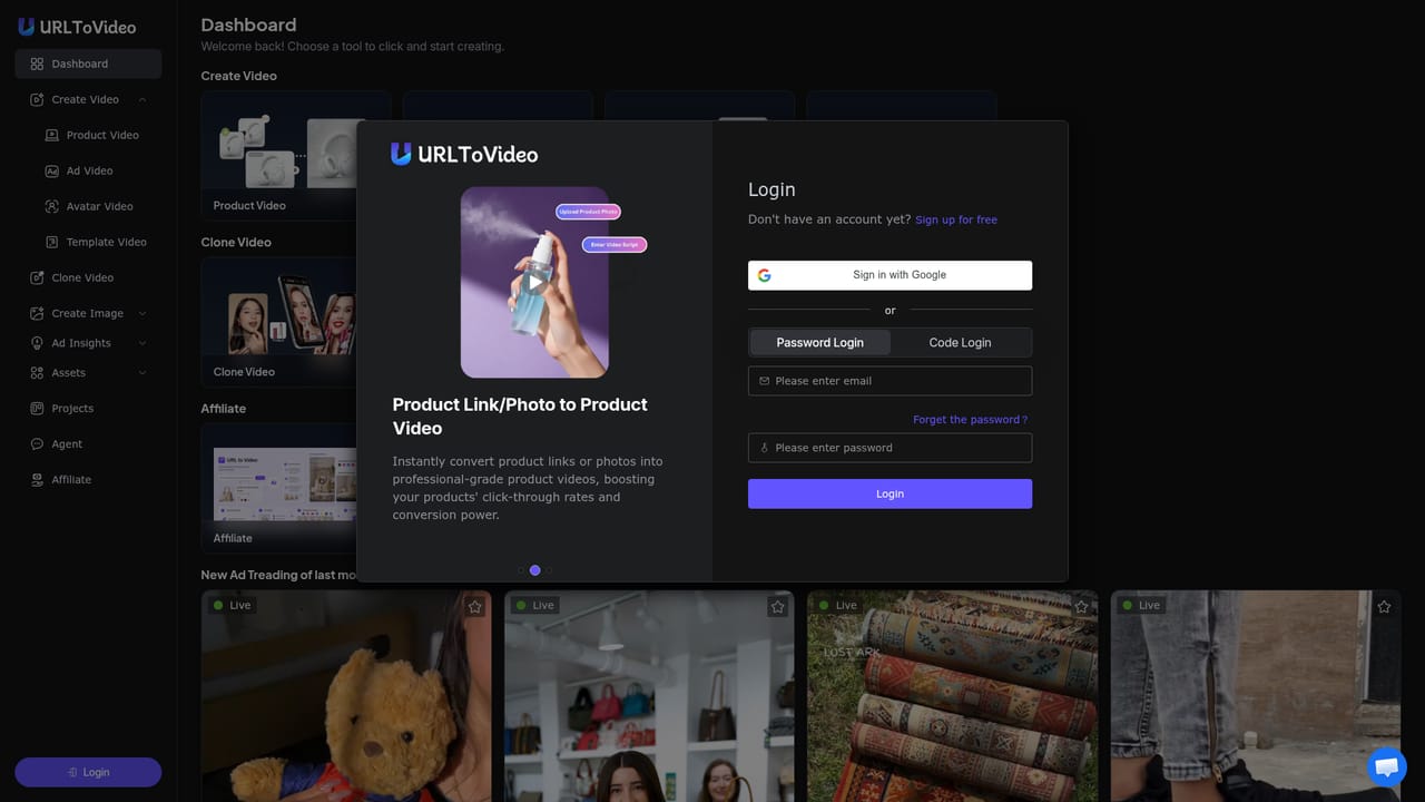 URL to Video AI — Paste your product URL