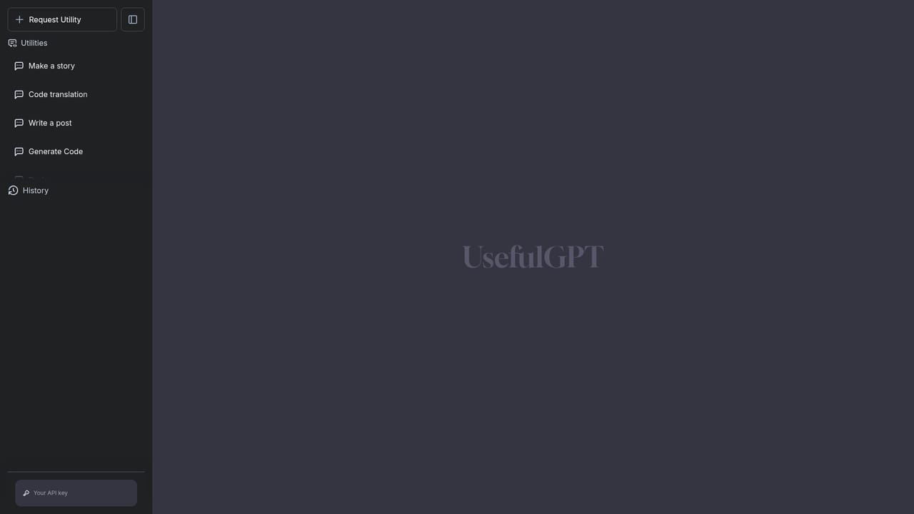 UsefulGPT — Enter the chat workspace