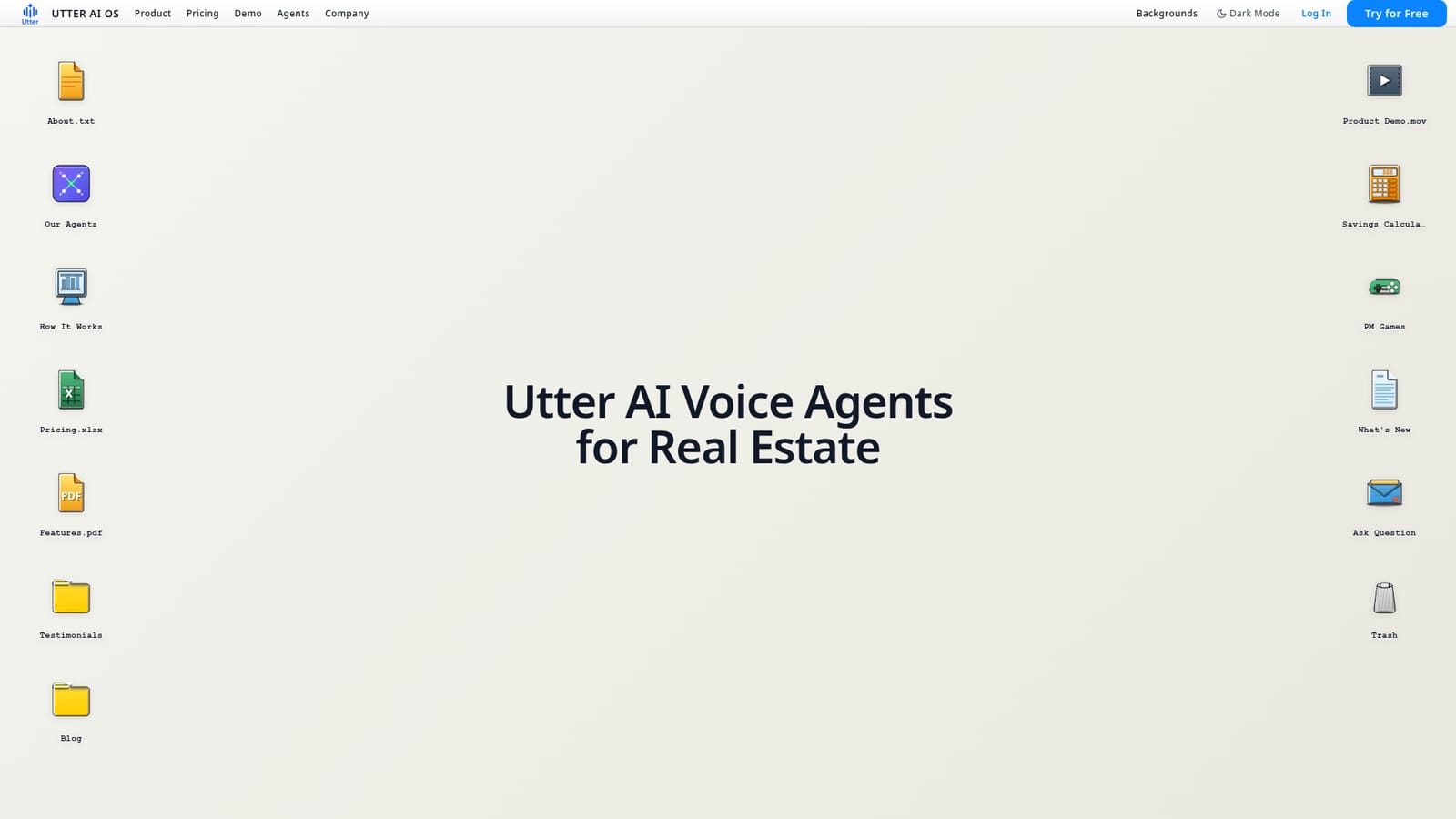 Utter — Review the agent overview and demo