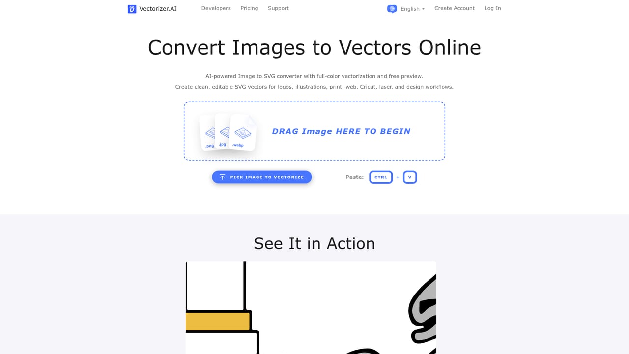 Vectorizer — Pick the output format for your workflow