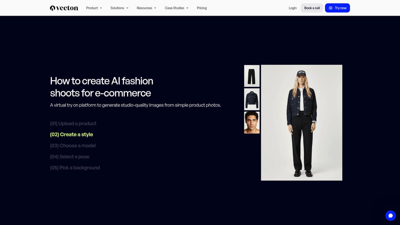 Veeton — Generate the photoshoot