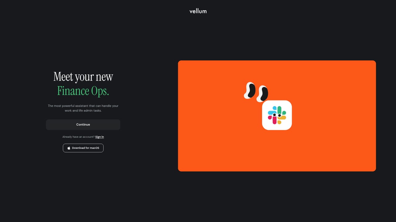 Vellum — Create your Vellum account