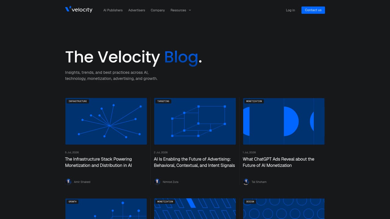 Velocity — Track results and read the research