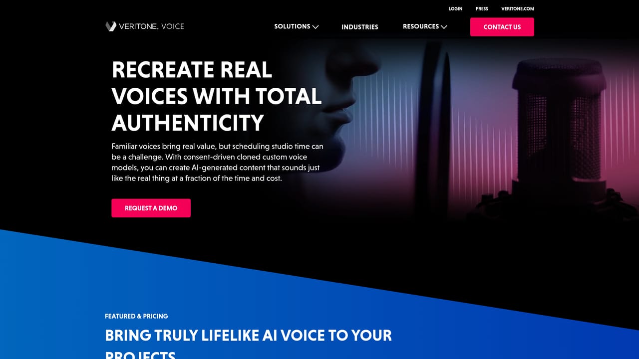 Veritone Voice — Build a custom voice model
