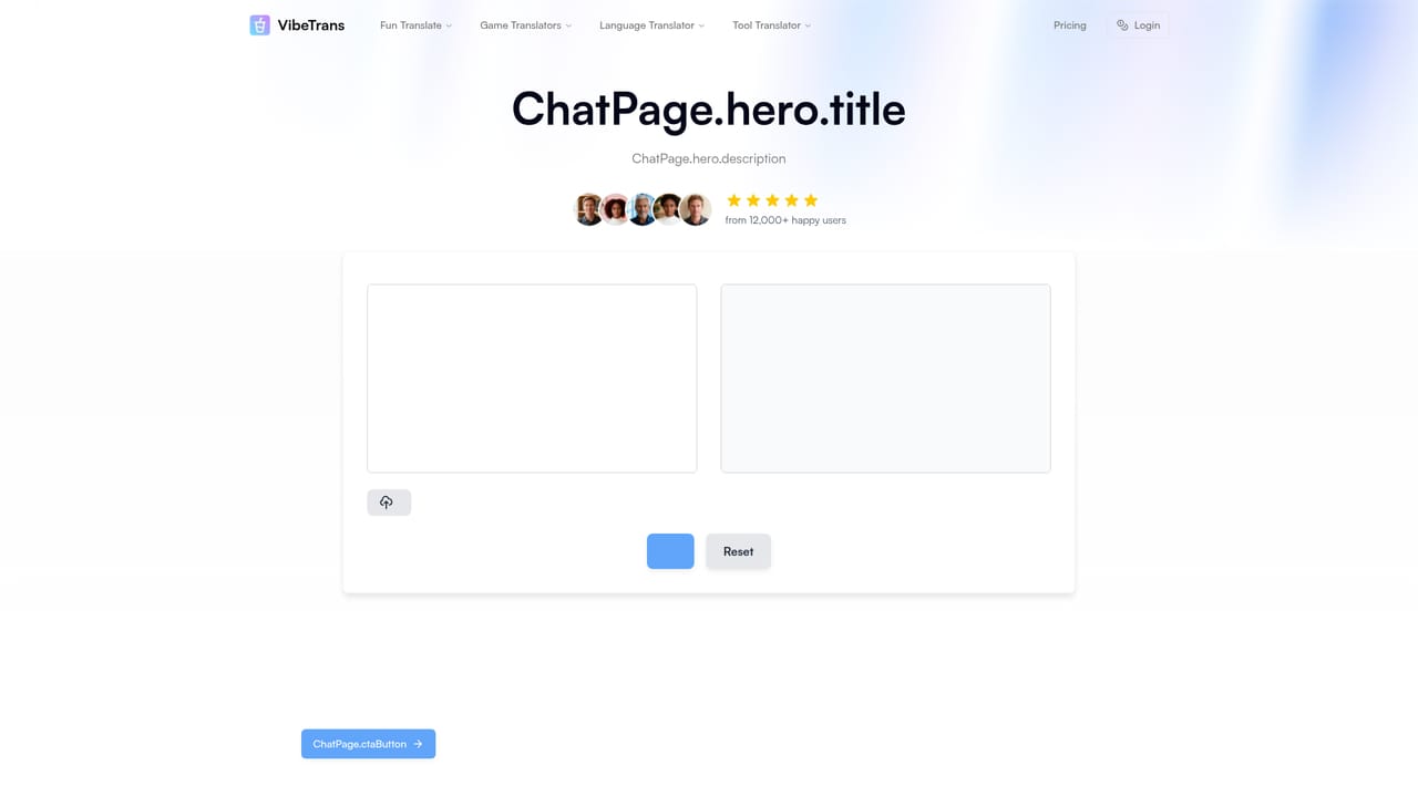 VibeTrans — Sign in and open a translation tool