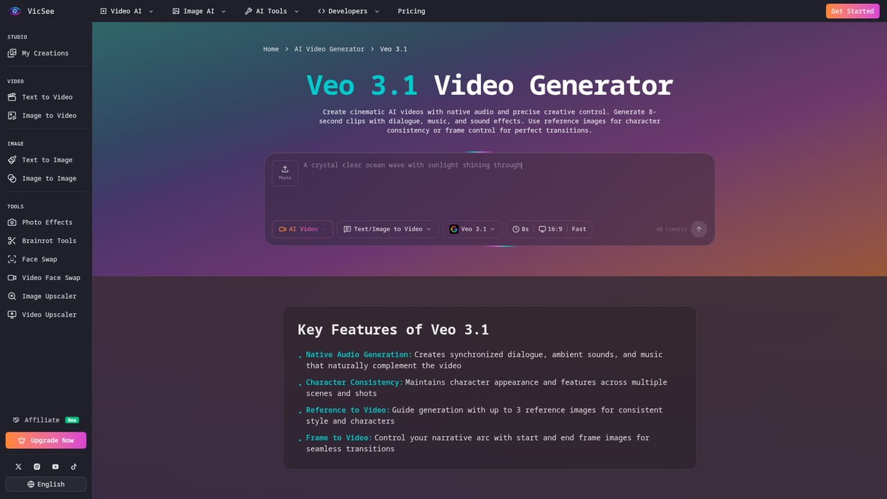 VicSee — Pick a model