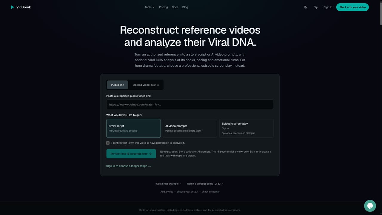 VidBreak — Optionally add Viral DNA