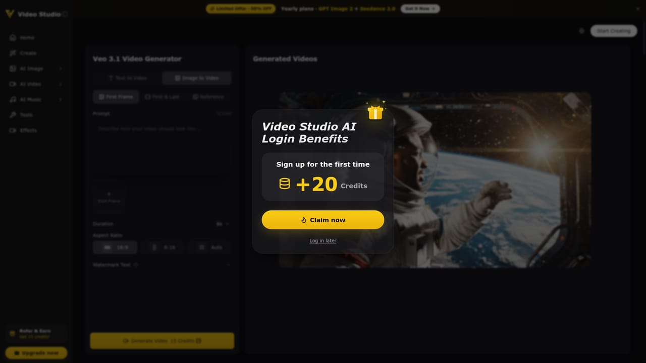 Video Studio AI — Animate the frame into video