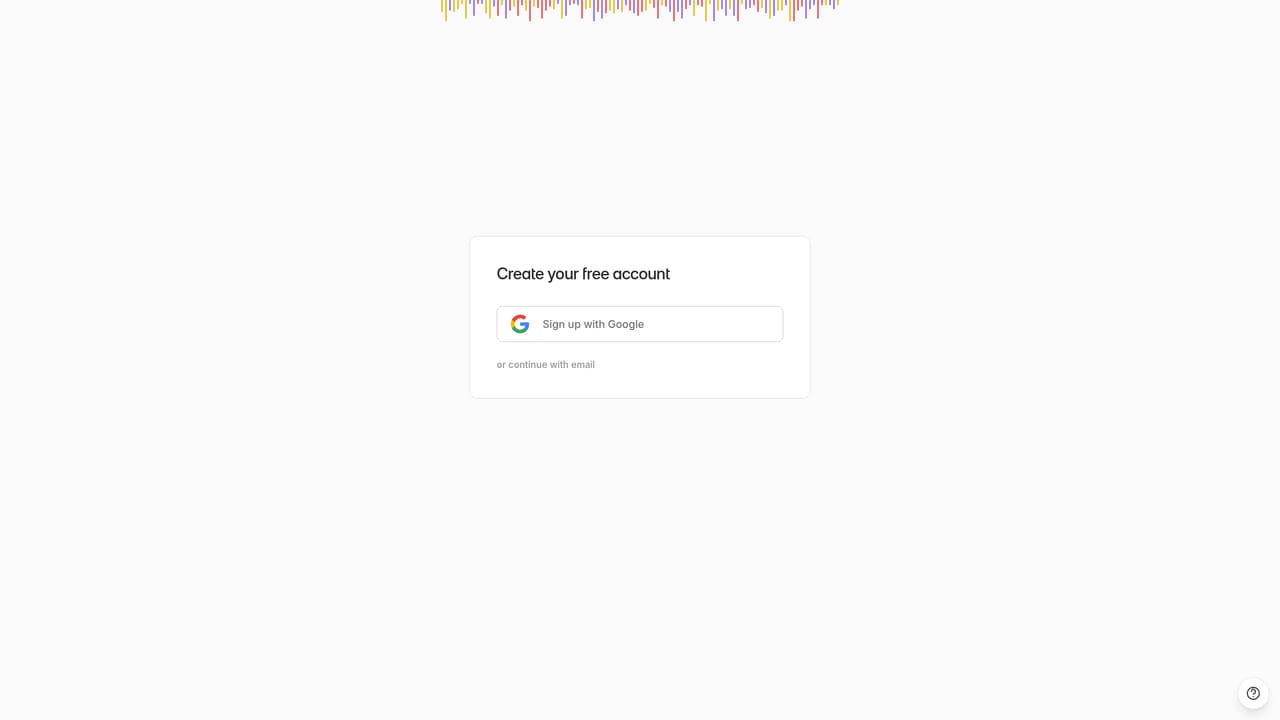 Videotap — Create an account