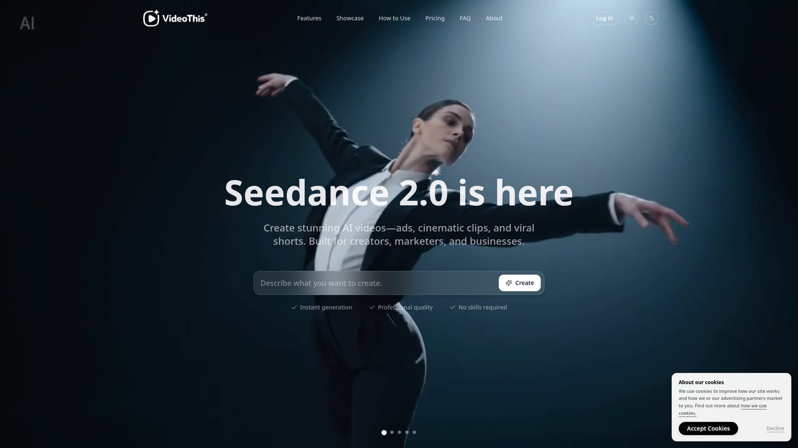 VideoThis — Choose video or image creation