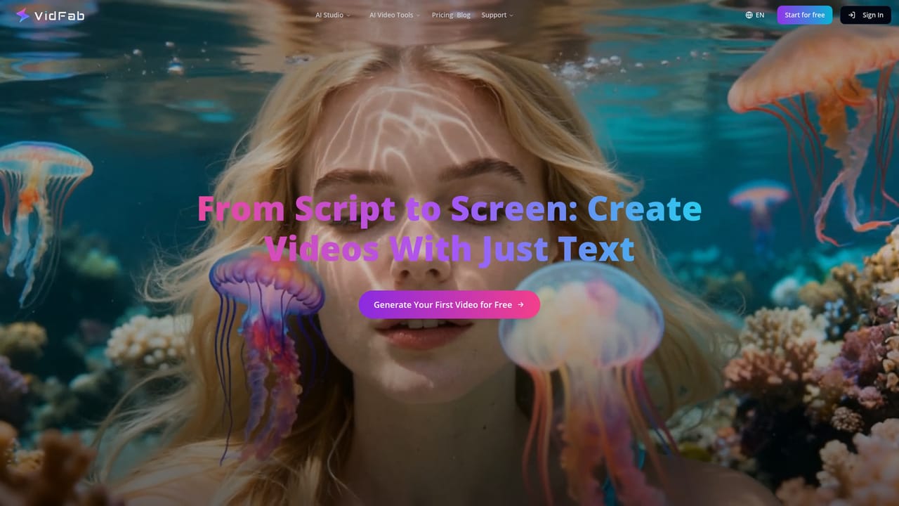 VidFab — Generate from a prompt