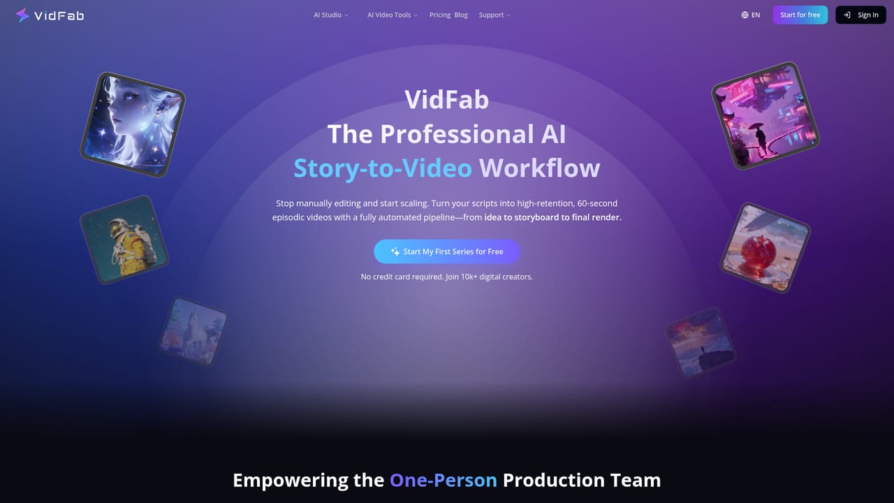 VidFab — Build a story series