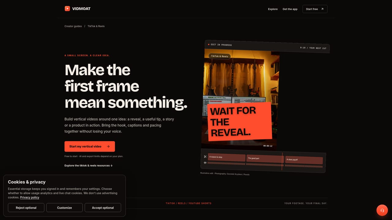 Vidmoat — Reformat for each platform