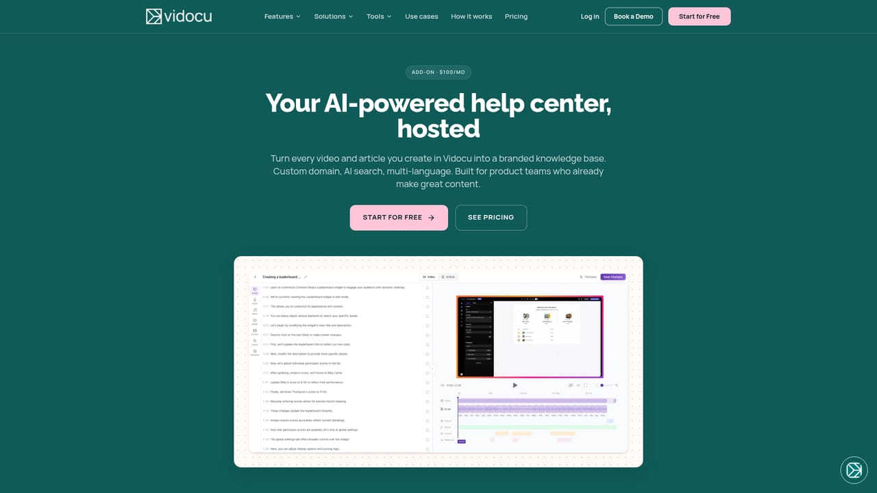 Vidocu — Publish and share