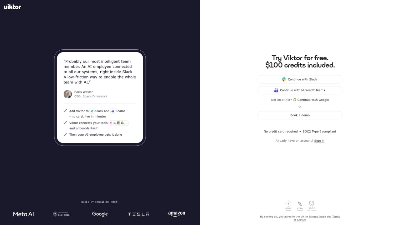 viktor.com — Create your account