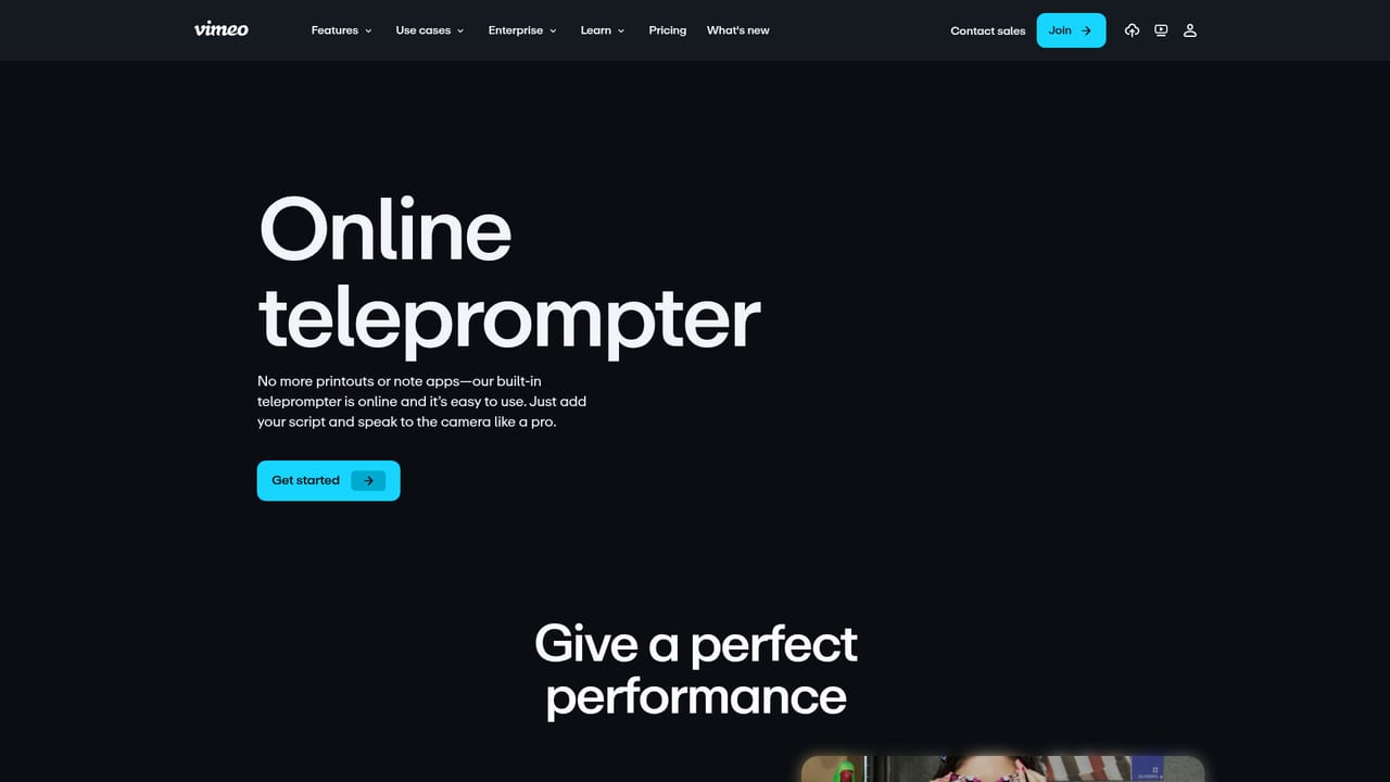 Vimeo AI — Load the teleprompter