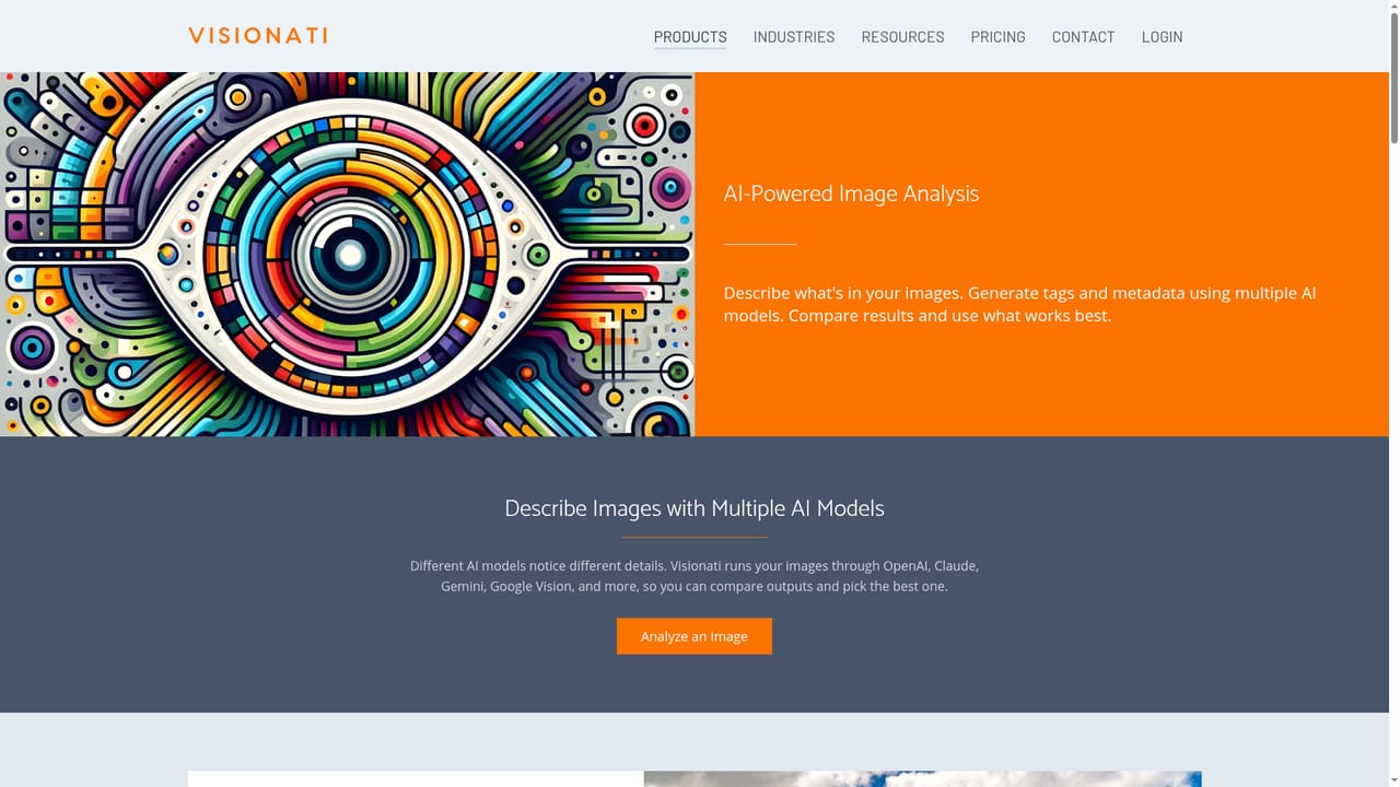 Visionati — Run your first image through the models