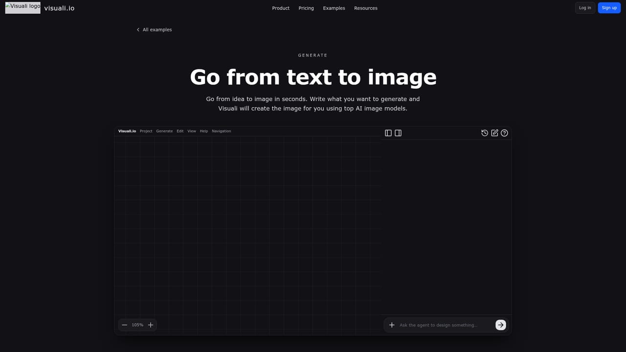 Visuali — Generate a first image