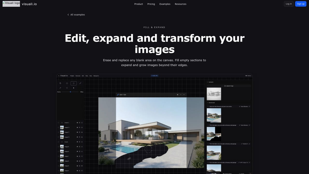Visuali — Edit, fill and extend