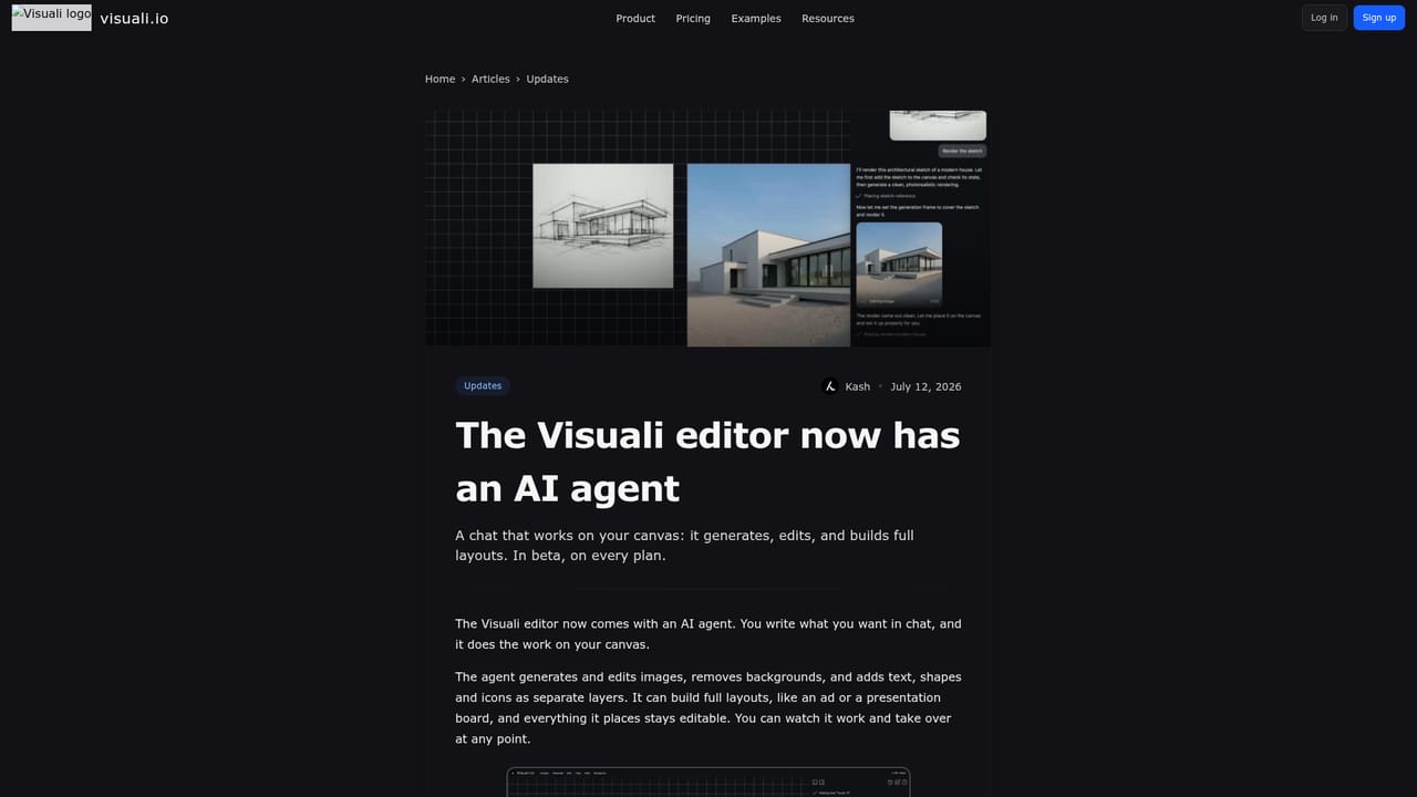 Visuali — Delegate a bulk set to the agent