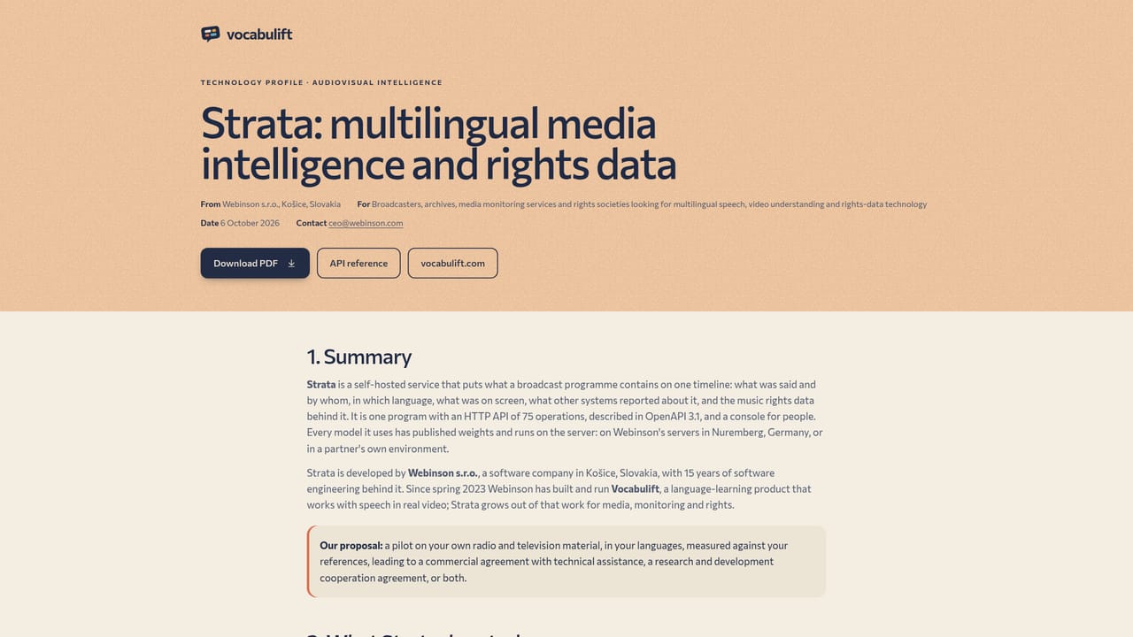 Vocabulift — Ask about a pilot