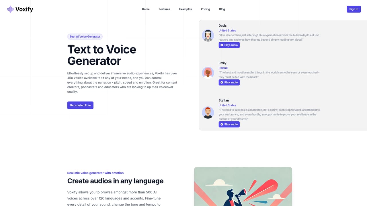 Voxify — Create a free account