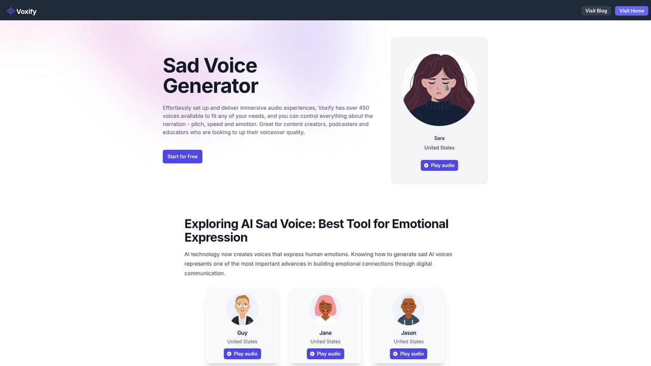 Voxify — Tune pitch, speed and emotion
