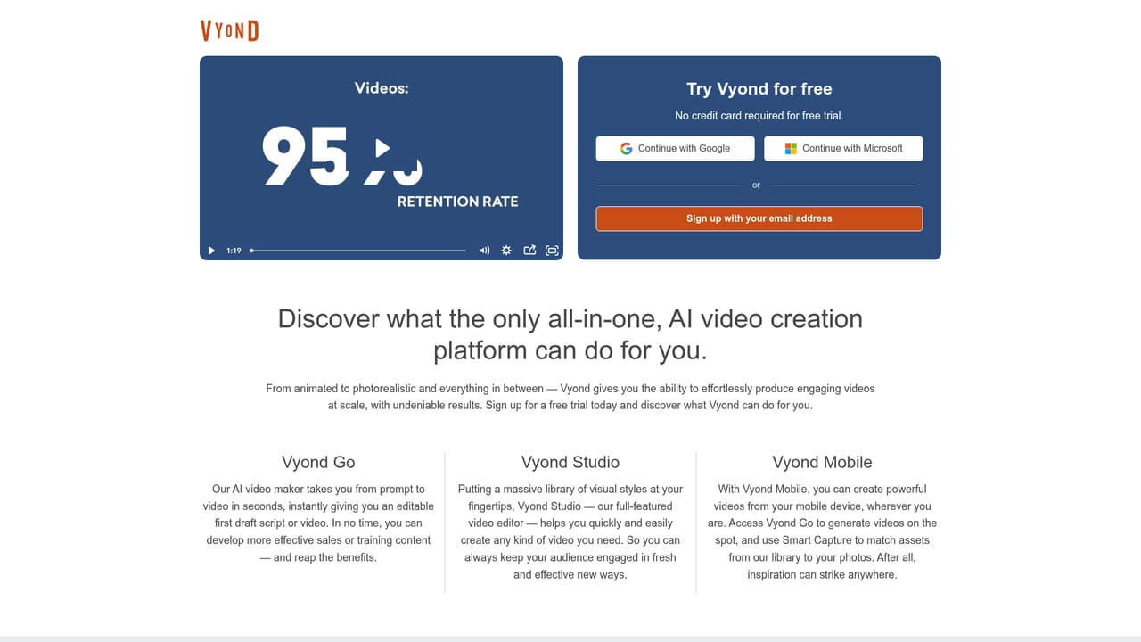 Vyond — Create a free account