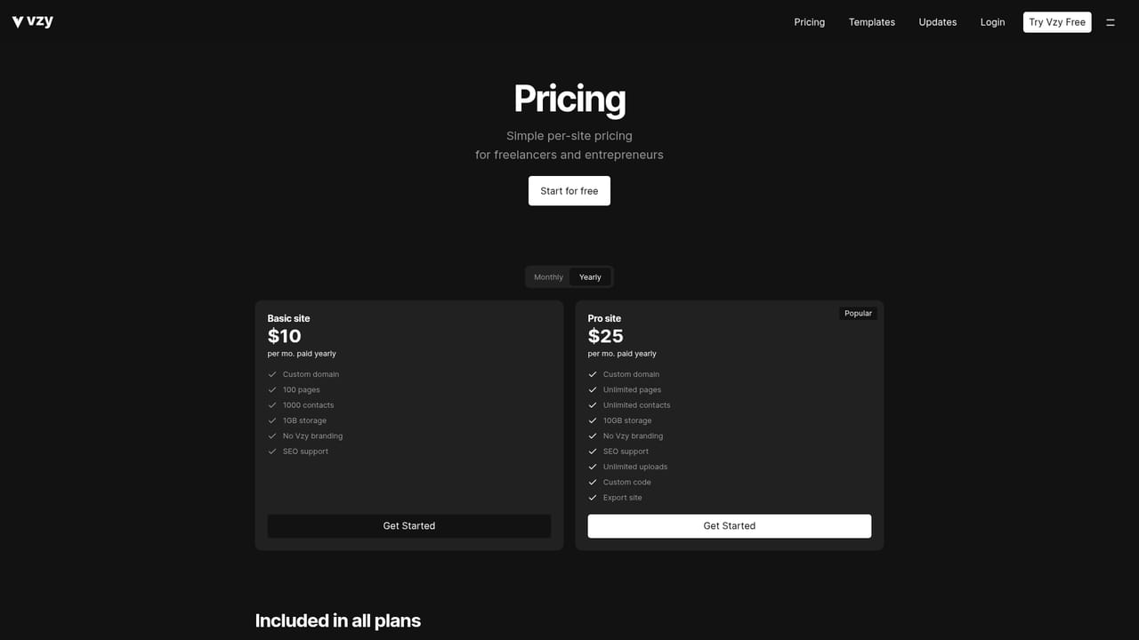 Vzy — Connect a custom domain and publish