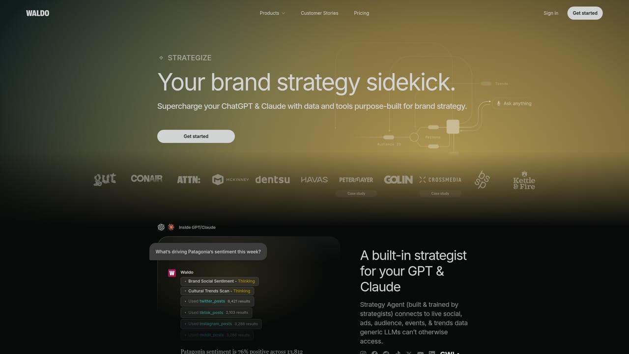 Waldo — Open a Strategy Agent session from your chat tool