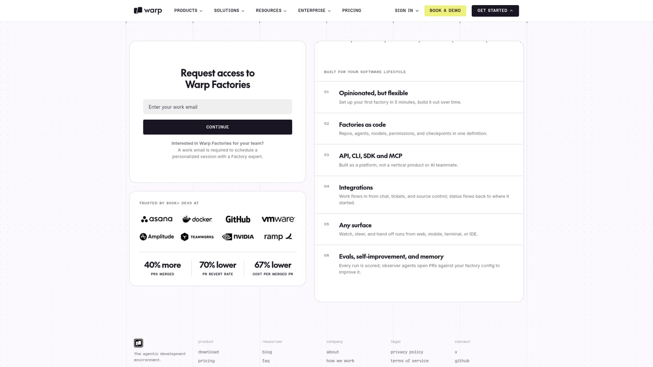 Warp — Request early access