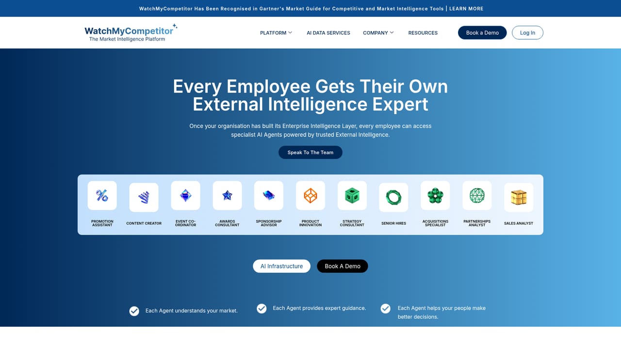 WatchMyCompetitor — Scope the AI agents per team