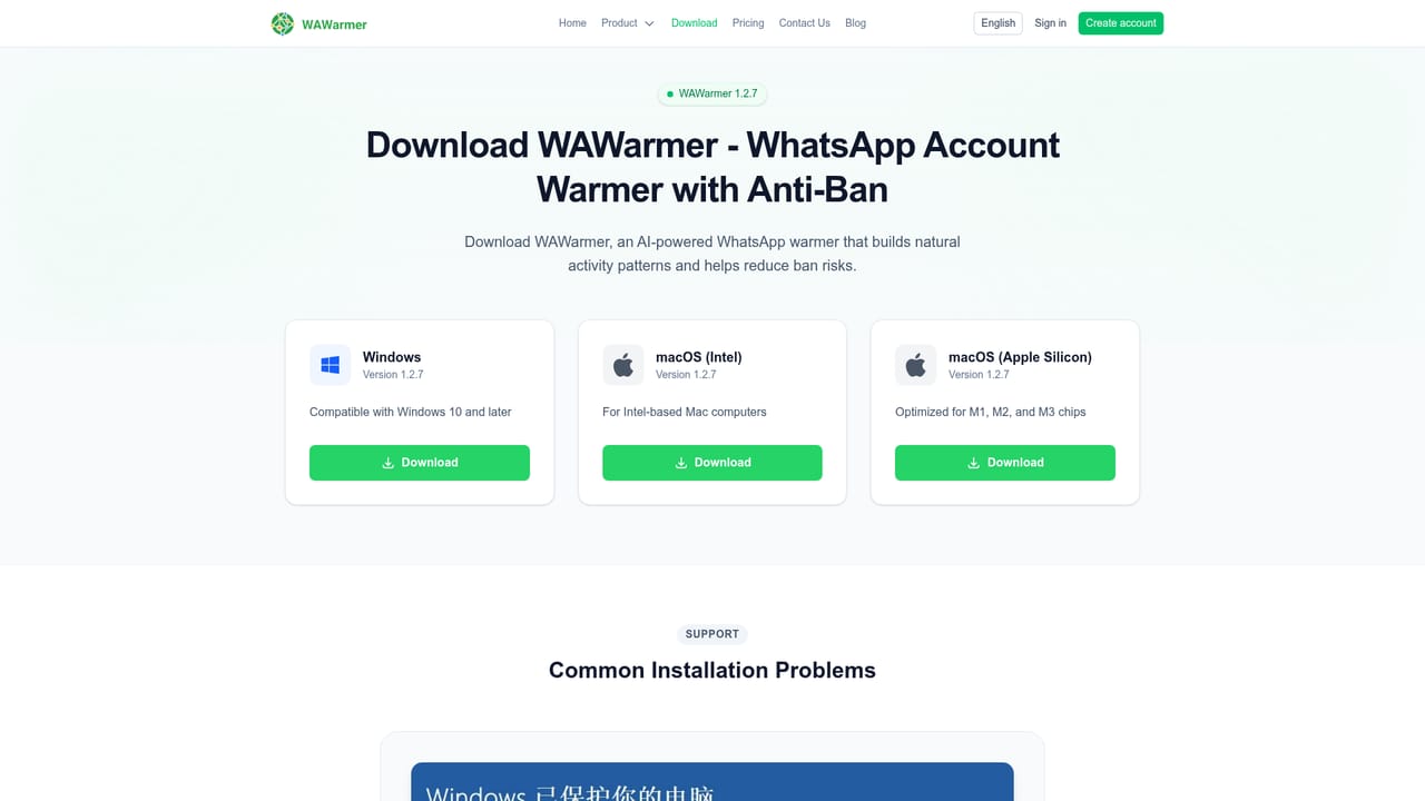 WAWarmer — Get the app and start a free trial